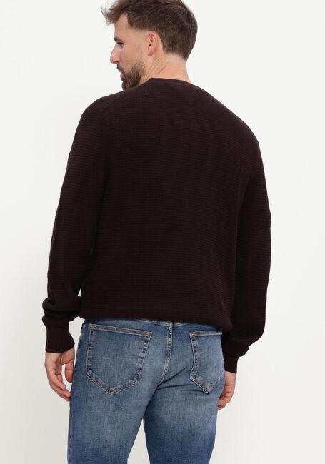 Braune TOMMY HILFIGER Pullover PIMA CTN CASH STRUCTURE CREWNECK - large