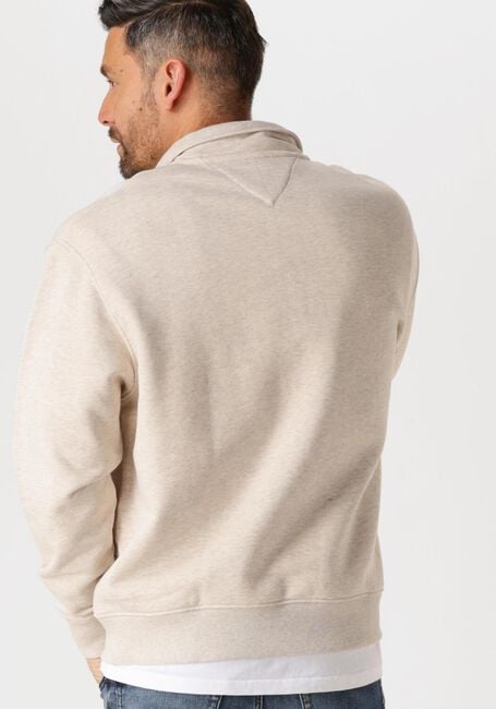 Beige TOMMY JEANS Sweatshirt TJM RLX BADGE 1/4 ZIP - large
