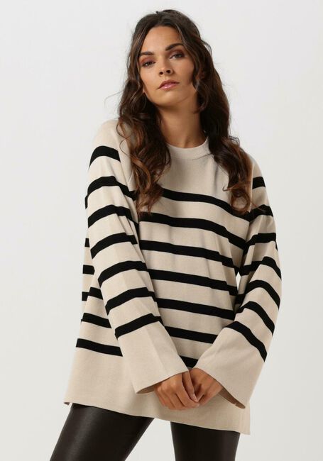 Beige OBJECT Pullover OBJESTER LS KNIT TOP - large