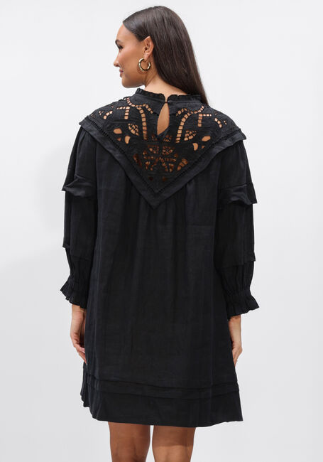 Schwarze BY-BAR Minikleid BOWIE DRESS - large