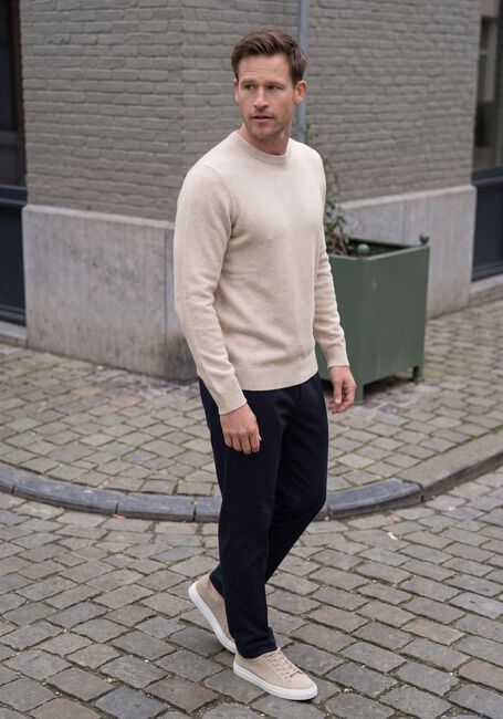 Beige PROFUOMO Pullover PULLOVER CREW NECK 80/20 - large