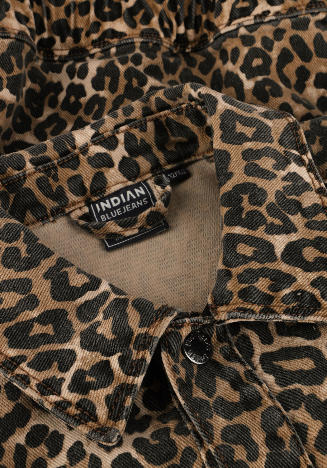 Braune INDIAN BLUE JEANS Gilet VEST LEOPARD - large