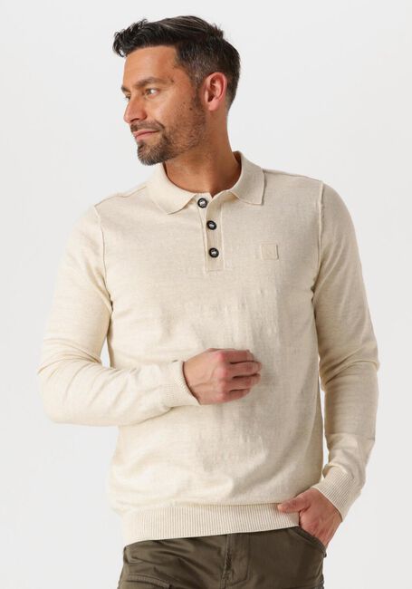 Beige BUTCHER OF BLUE Polo-Shirt LT CLIFDEN POLO L/S - large