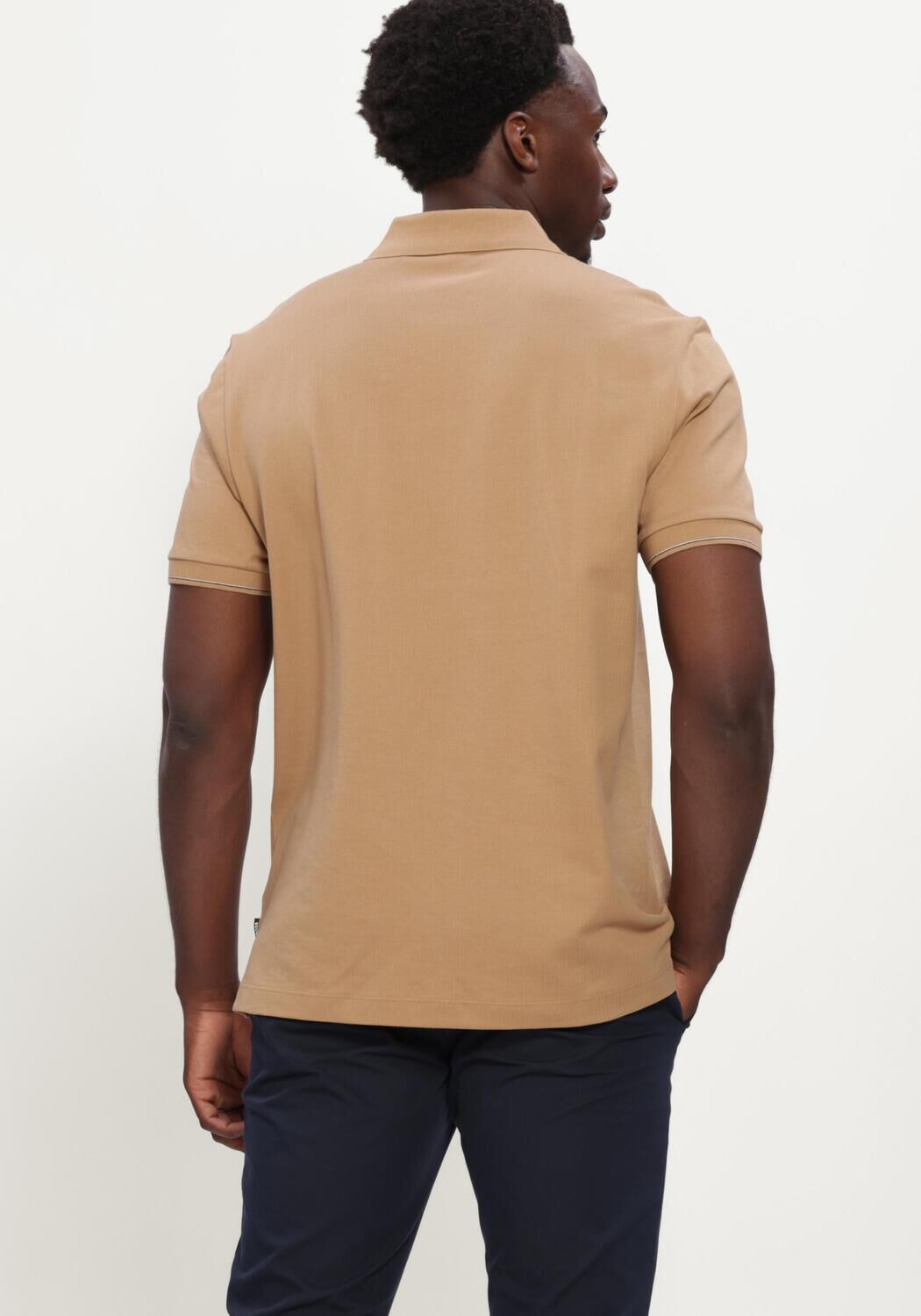Camelfarbene BOSS BLACK Polo-Shirt C-PEI 90 - large