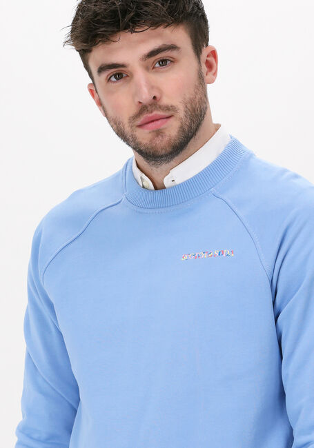 Hellblau SCOTCH & SODA Sweatshirt CREWNECK LOGO FELPA SWEATSHIRT IN ORGANIC COTTON - large