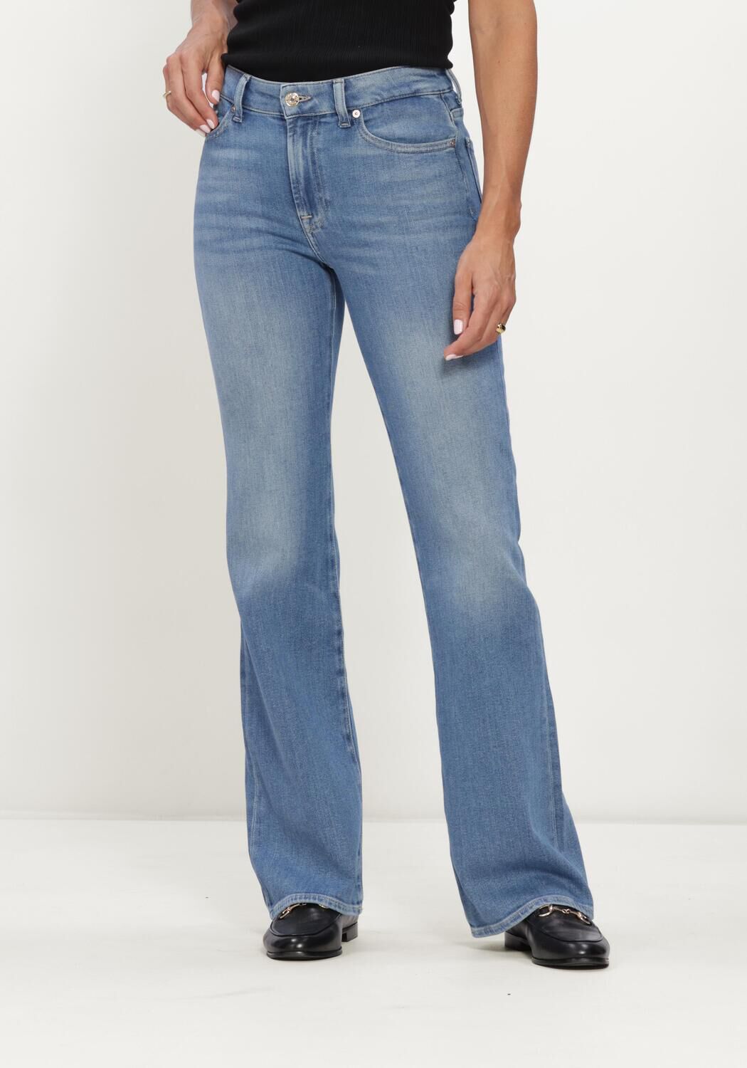 Blaue 7 FOR ALL MANKIND Flared jeans THE LEGGY BOOTCUT COASTLINE - large