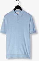 Hellblau SELECTED HOMME Polo-Shirt SLHBERG SS KNIT POLO NOOS