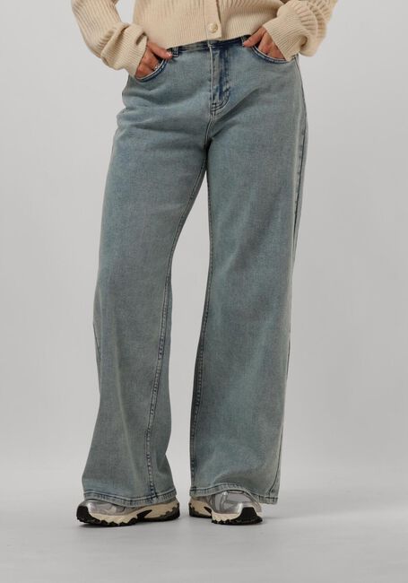 Blaue COLOURFUL REBEL Straight leg jeans GAIAS HIGH RISE WIDE LEG DENIM PANTS - large