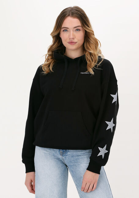 Schwarze COLOURFUL REBEL Sweatshirt STAR TOWELLING OVERSIZED HOODI - large