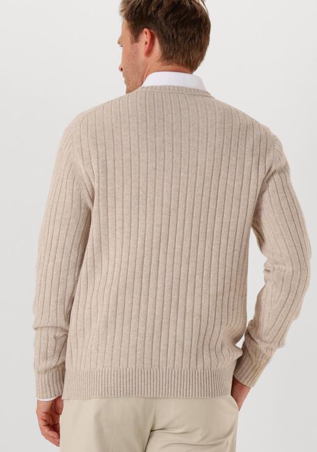 Beige PROFUOMO Pullover PULLOVER CREW NECK WOOL BLEND - large