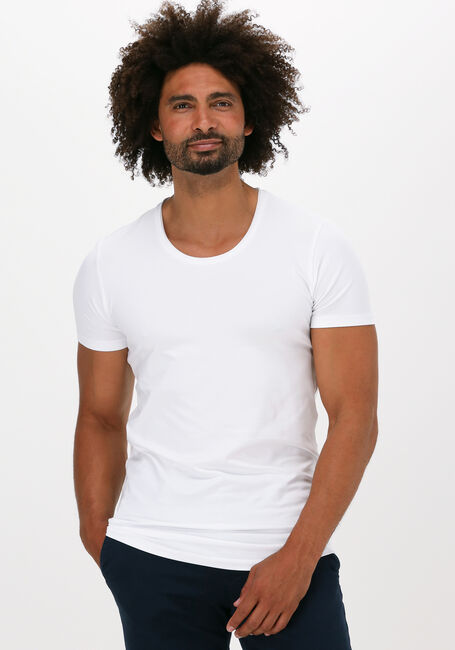 Weiße PUREWHITE T-shirt ESSENTIAL TEE U NECK - large