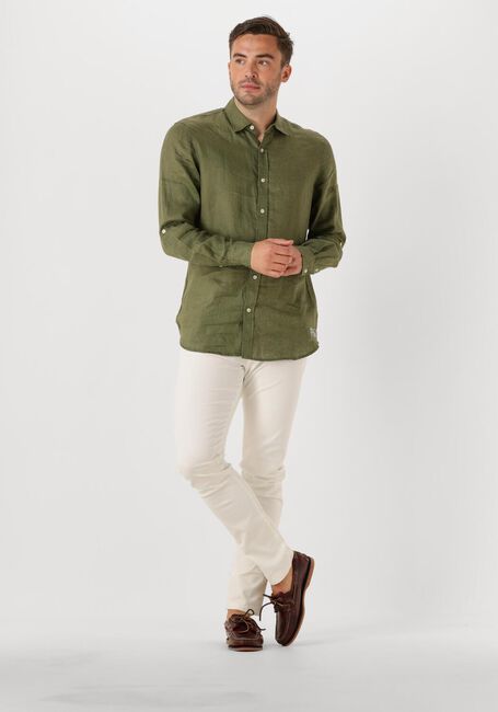 Grüne SCOTCH & SODA Casual-Oberhemd REGULAR FIT LINEN SHIRT - large