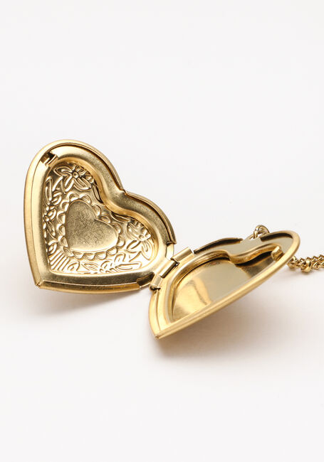 Goldfarbig NOTRE-V Kette KETTING MET HART - large