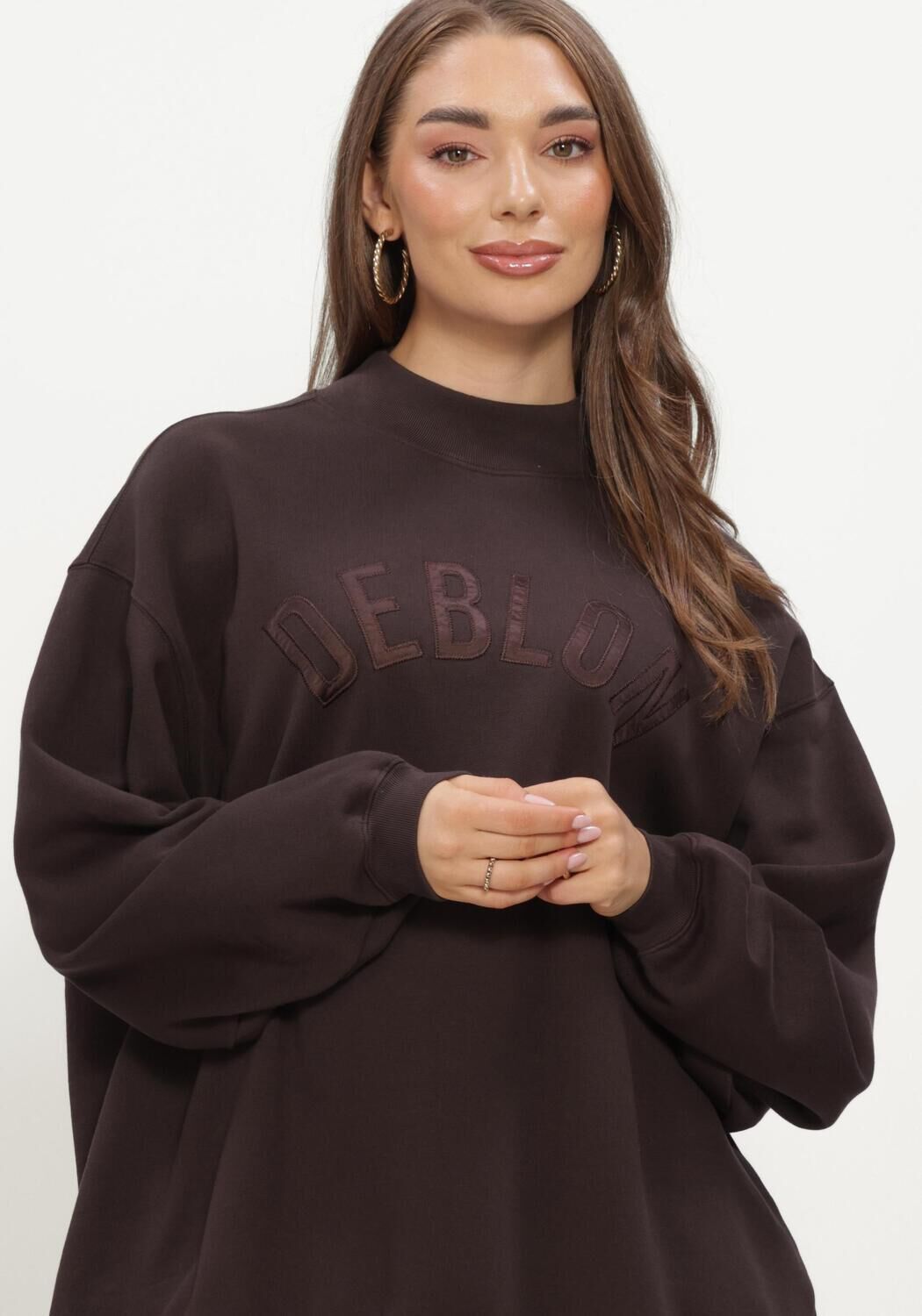 Braune DEBLON SPORTS Sweatshirt PHILAINE SWEATER - large