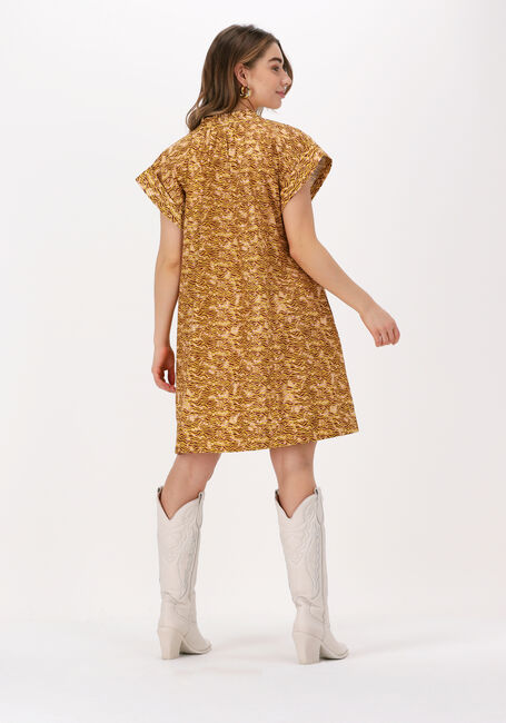 Ocker SCOTCH & SODA Minikleid COLOR BLOCKED COTTON THROW-ON DRESS - large