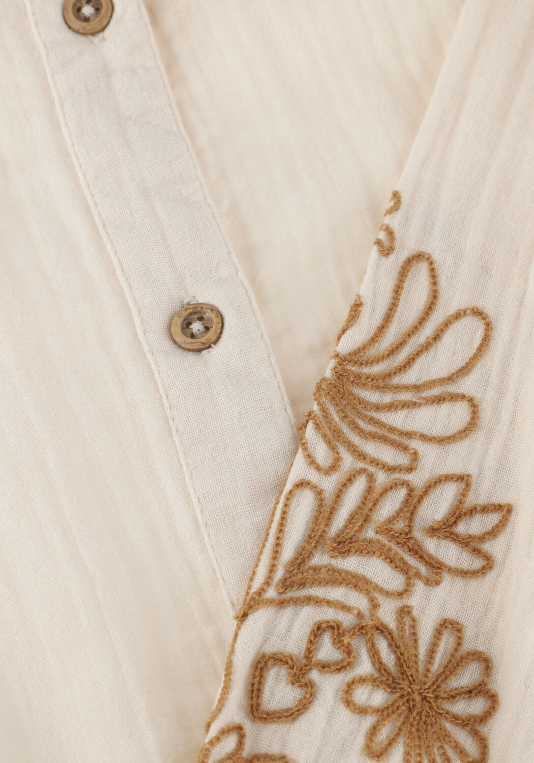 Ecru DAILY7 Blusen LONGSLEEVE EMBROIDERY - large