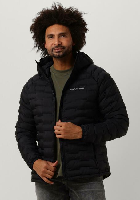 Schwarze PEAK PERFORMANCE Wattierte Jack M ARGON LIGHT HOOD JACKET - large