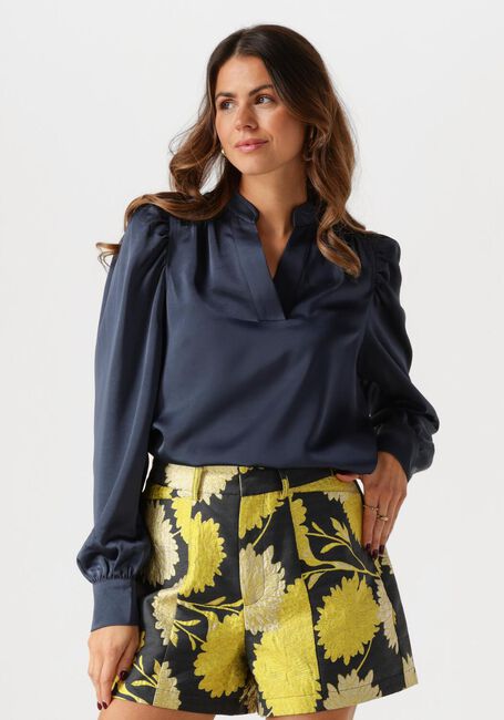 Dunkelblau NEO NOIR Blusen ROSSLYN HEAVY SATEEN BLOUSE - large