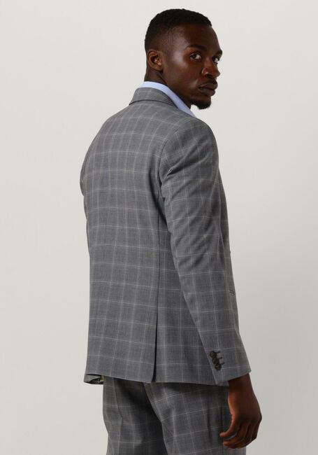 Graue SELECTED HOMME Jackett SLHSLIM-LIAM GREY/BLUE CHECK BLZ FLEX B - large