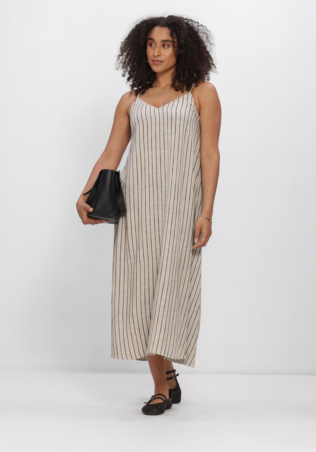 Beige OBJECT Kleider OBJSANNE LO STRAP DRESS - large