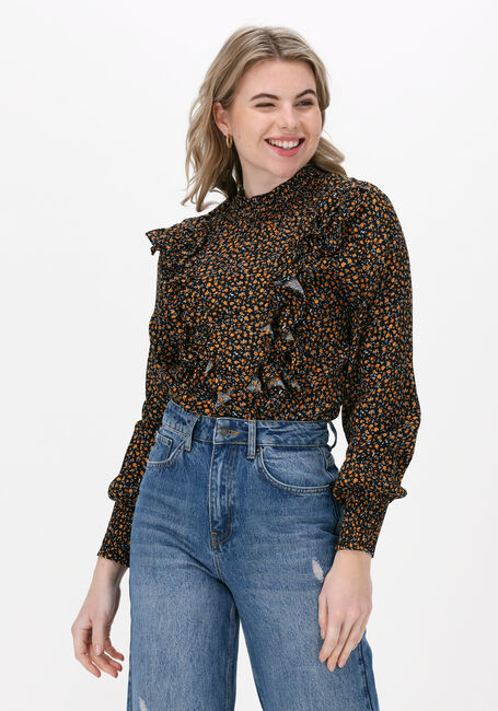 Orangene COLOURFUL REBEL Blusen BINA SMALL FLORAL BOHO RUFFLE BLOUSE - large