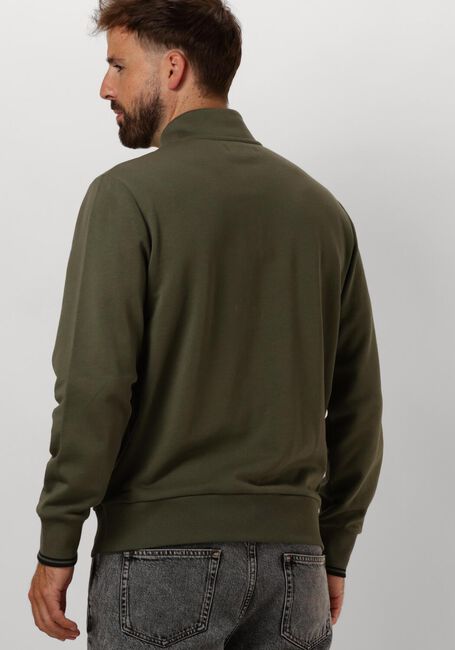 Grüne FRED PERRY Sweatshirt HALF ZIP SWEATSHIRT - large