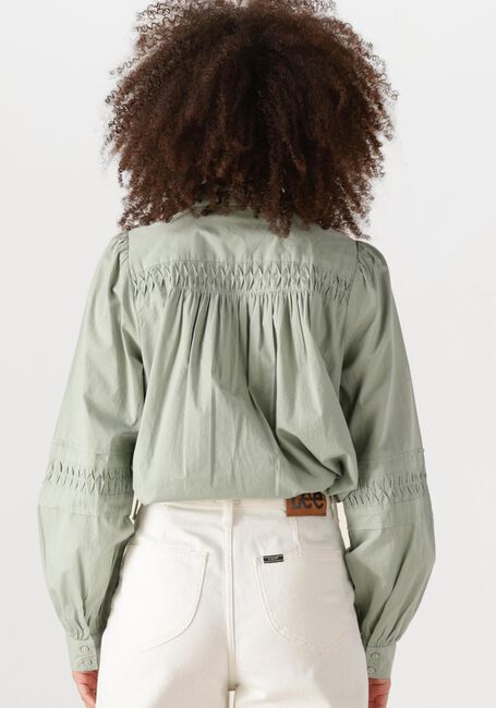 Grüne Y.A.S. Blusen YASCREAMA LS SHIRT S. - large