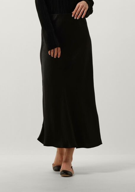 Schwarze NOTRE-V Midirock SATIN SKIRT - large