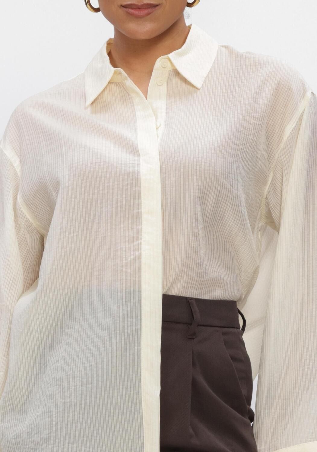 Gelbe COPENHAGEN MUSE Blusen CMSASSY-SHIRT - large