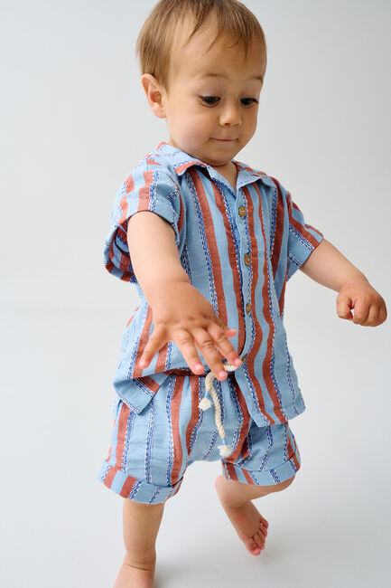 Hellblau MY LITTLE COZMO Kurze Hose LAUREN219 - large