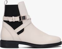 Weiße TOMMY HILFIGER Chelsea Boots BUCKLED LEATHER ANKLE BOOTS - medium