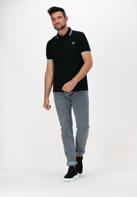 Schwarze FRED PERRY Polo-Shirt TWIN TIPPED FRED PERRY SHIRT - large