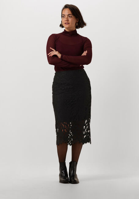 Schwarze VANILIA Midirock LACE PENCIL SKIRT - large