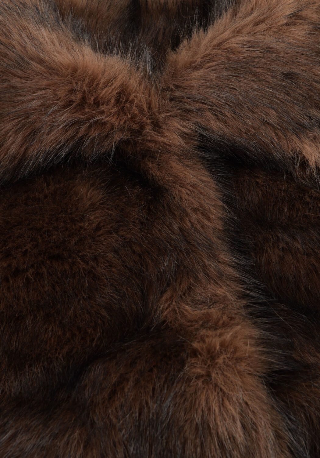 Braune NEO NOIR Fake-Fur-Jack STEFF FAUX FUR JACKET - large