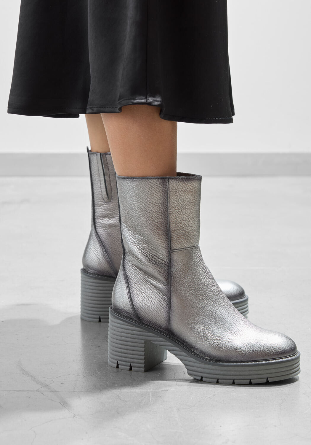 Silberne SOFTWAVES Stiefeletten 8.88.17 - large