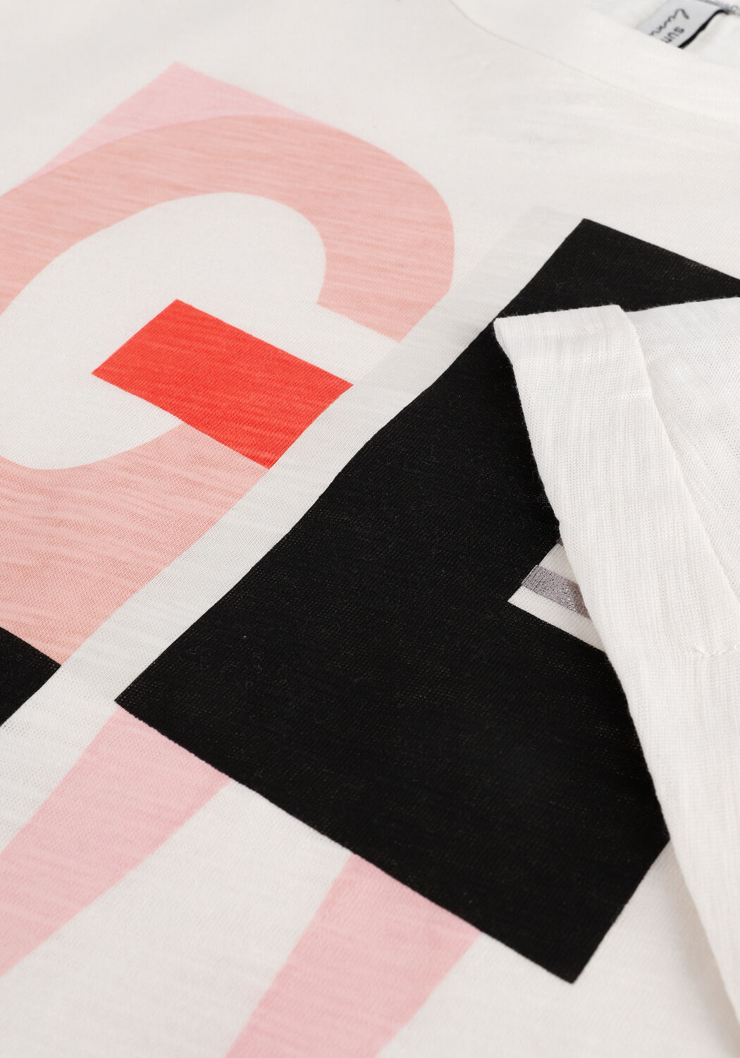 Nicht-gerade weiss SUMMUM T-shirt TEE GLOW ARTWORK COTTON SLUB - large