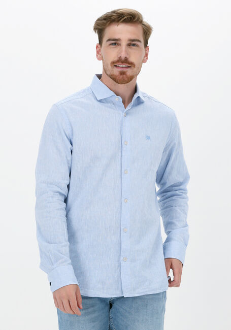 Hellblau VANGUARD Casual-Oberhemd LONG SLEEVE SHIRT COTTON LINEN - large