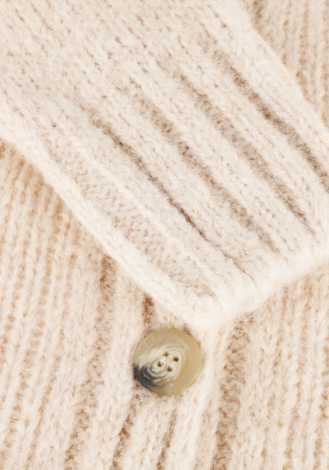 Beige BY-BAR Strickjacke JONAS BOMBER CARDIGAN - large