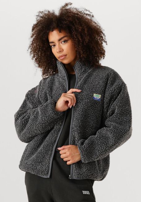 Dunkelgrau AMERICAN VINTAGE Fake-Fur-Jack HOKTOWN WOMAN - large