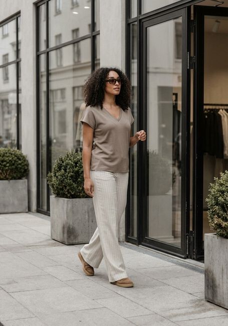 Graue AIMEE THE LABEL Hose MOOS TROUSER - large