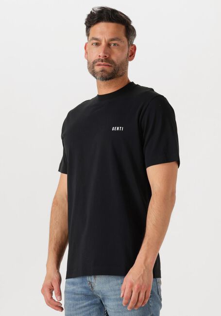 Schwarze GENTI T-shirt T-SHIRT SS J2040-1223 - large