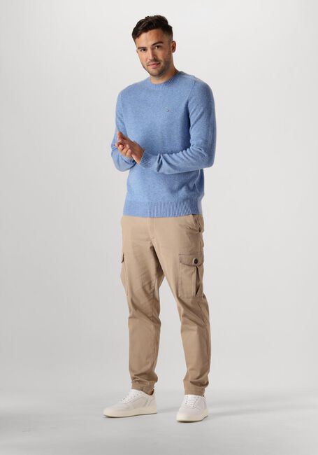 Blaue TOMMY HILFIGER Pullover LAMBSWOOL CREW NECK - large