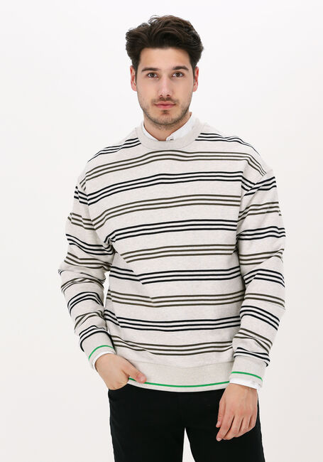 Hellgrau SCOTCH & SODA Sweatshirt STRIPED CREW-NECK SWEATSHIRT - large