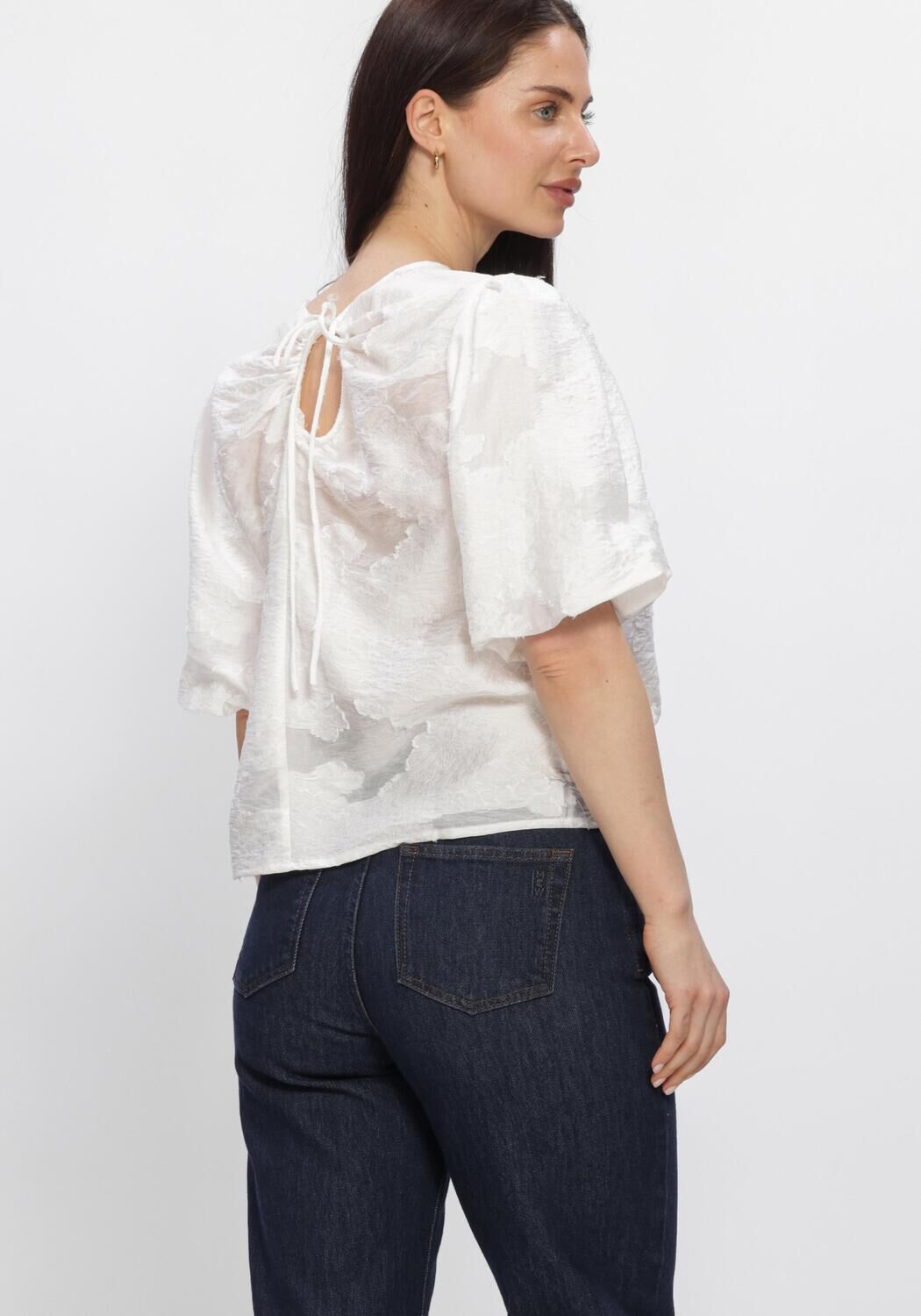 Wei&szlig;e MSCH COPENHAGEN Tops & T-shirts MSCHORKIDEA 2/4 TOP - large