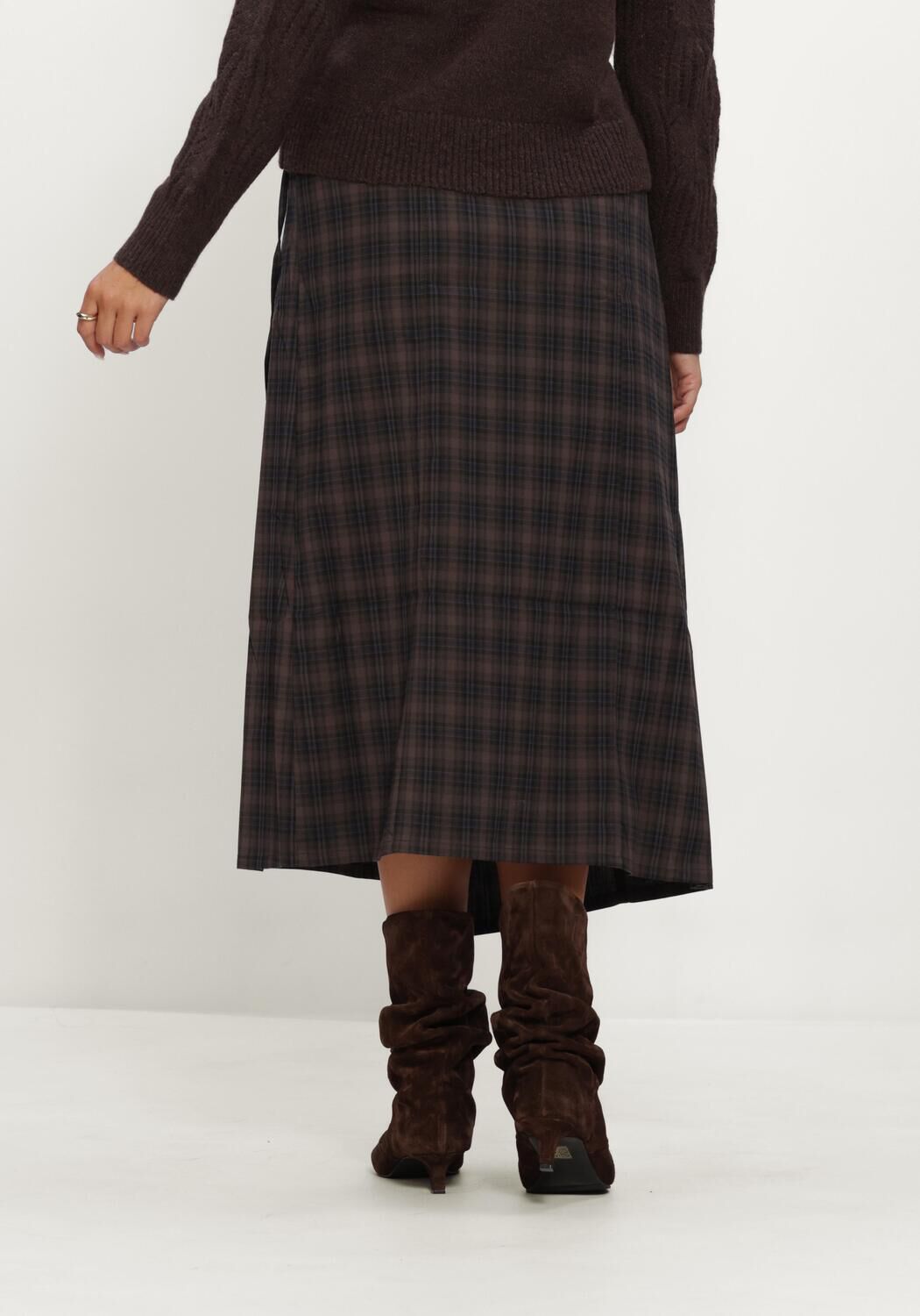 Braune OBJECT Midirock OBJSOLEY REESE RE LONG WRAP SKIRT - large