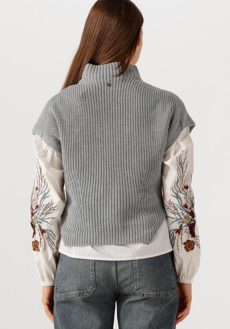 Graue MOS MOSH Rollkragenpullover MMBIOLA BINE KNIT VEST - large