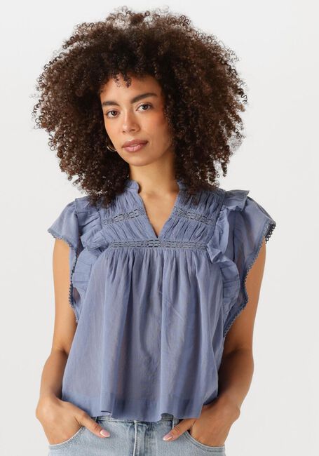 Blaue NEO NOIR Blusen JAYLA S VOILE TOP - large