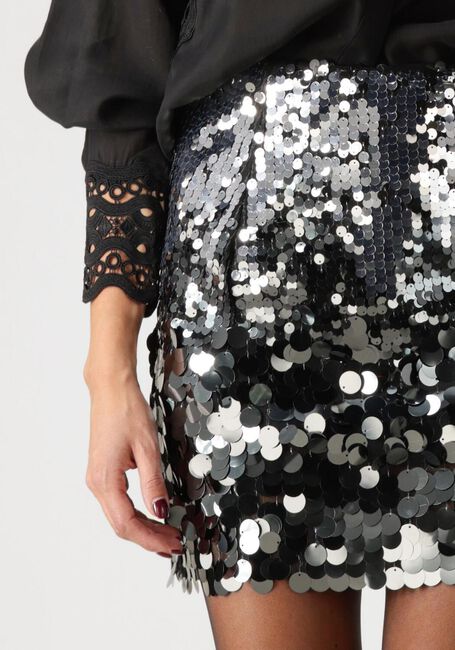 Silberne COPENHAGEN MUSE Minirock CMSEQUINCE-SKIRT - large