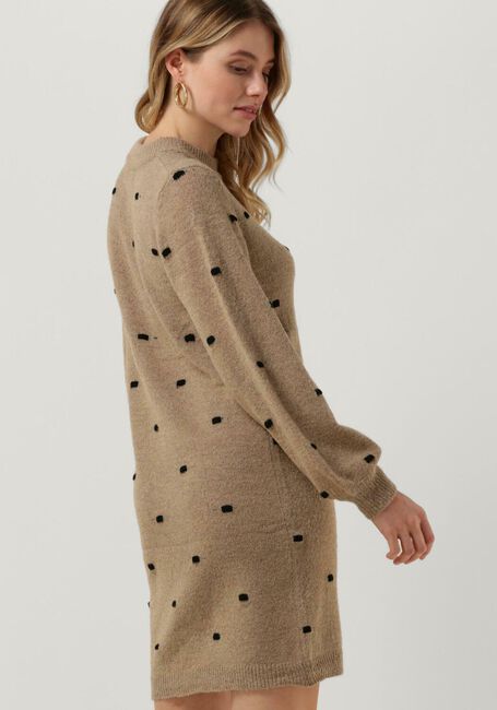 Beige OBJECT Minikleid JEVE NONSIA L/S DRESS AOP - large
