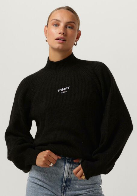 Schwarze TOMMY JEANS Rollkragenpullover TJW RLX TURTLENECK LOFTY SWEATER - large